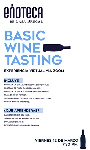 Basic Wine Tasting (Incluye Alimentos)