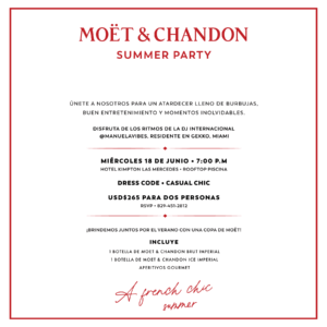 MOËT & CHANDON SUMMER PARTY